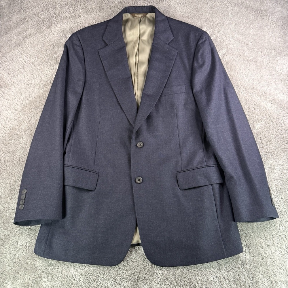 Paul Stuart Mens 41L Navy Wool Blazer Sport Coat Stuart III Semi Tall Canada